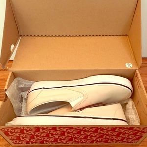 Birch/True White Vans Classic Slip-On